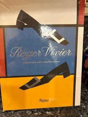 Roger Vivier Book with Blue and Yellow Graphic Cover